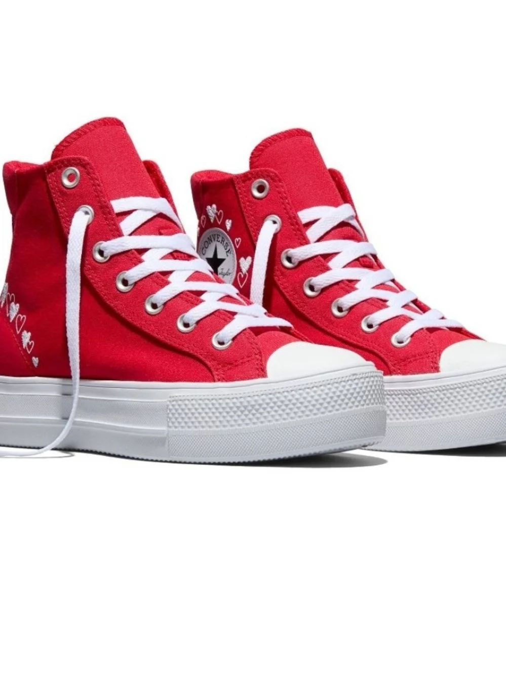 Converse Chuck Taylor All Star Platform High Top Sneakers - Red